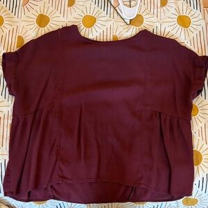 Madewell Rich Burgundy Women's Blouse